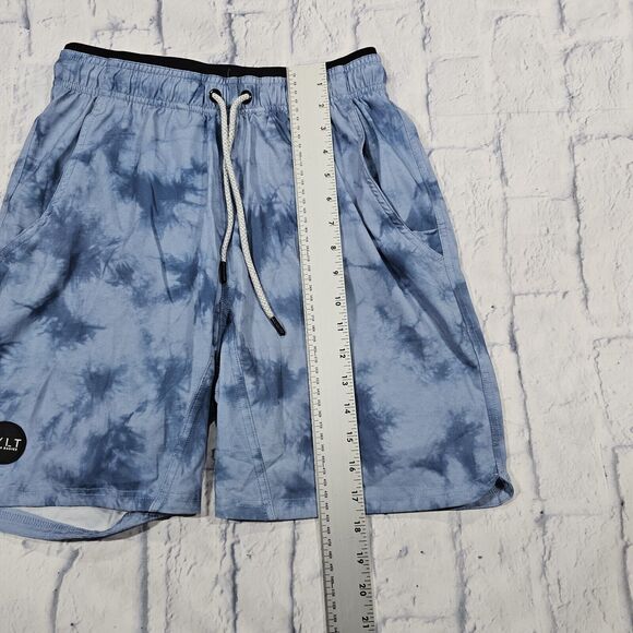 BYLT Premium Basics MENS SIZE S 6" Active Training Shorts Drawstring Lined Blue - Picture 3 of 11